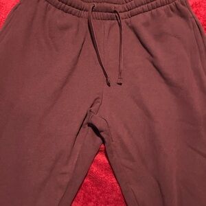 Burgundy Men Sweats